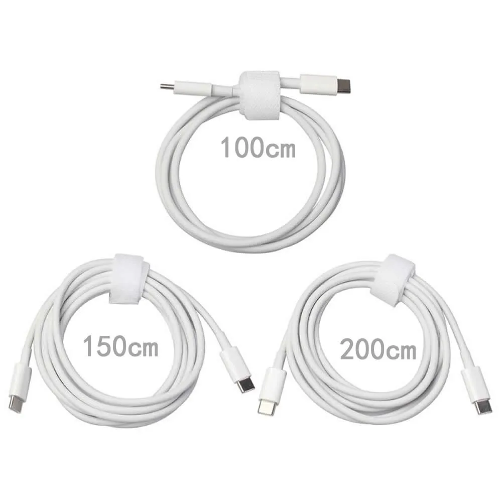 Cable de datos de carga rápida PD 100W USB C a tipo C 5A E-MARK para MacBook pro 16 Air/teléfono móvil/ordenadores portátiles - imagen 5