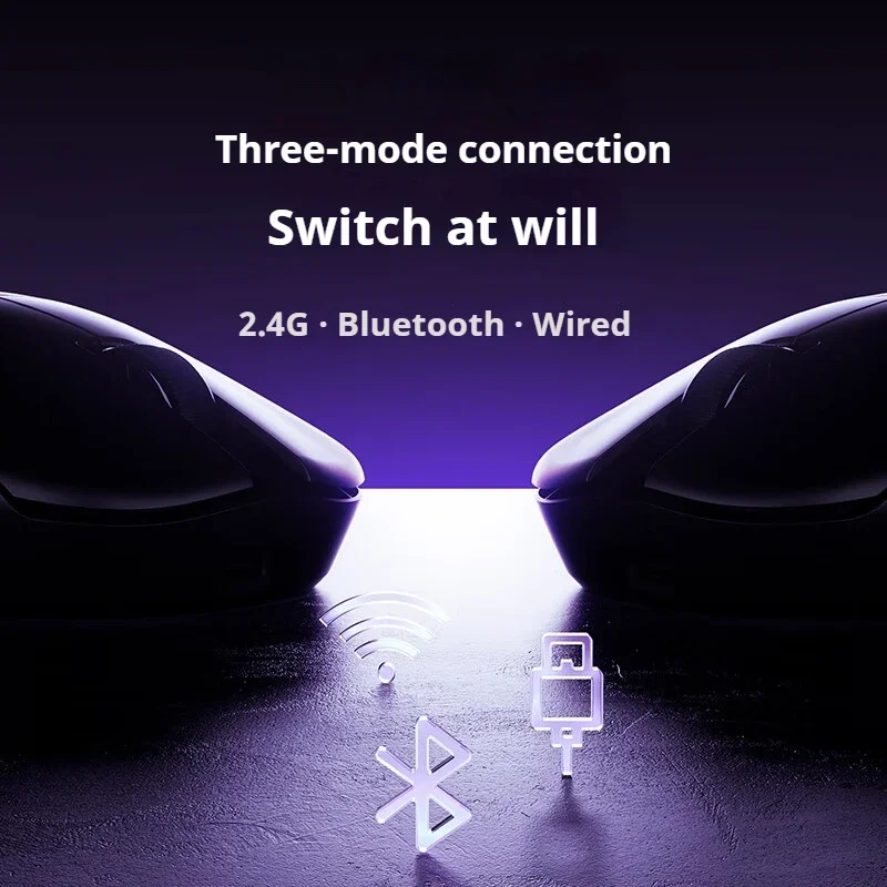 Ratón inalámbrico ATK U2, ratón triple modo ligero Paw3950 Paw3395 8000Hz, ratón para juegos de bajo retardo, accesorios para PC para jugadores FPS - imagen 5