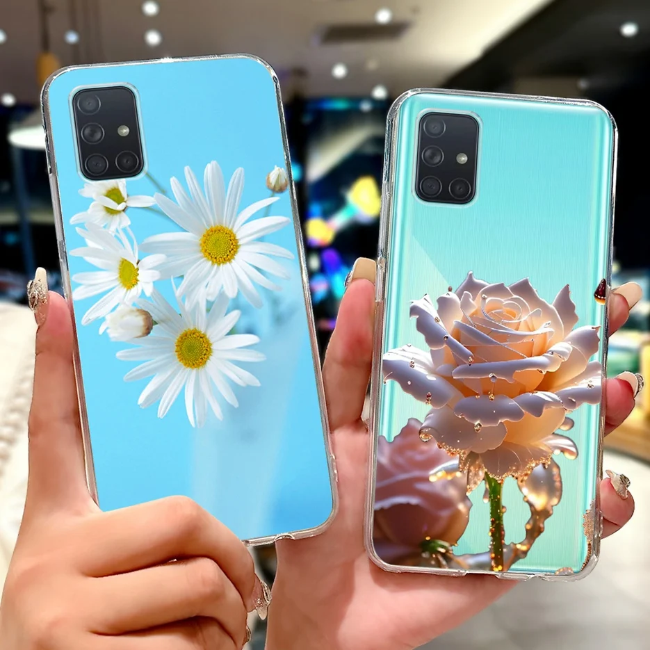 Para Samsung Galaxy A31 A41 A51 A71 funda bonita Lucky Koi pintada funda de silicona suave para Samsung A71 A 51 Galaxy A51 4G Shell - imagen 4