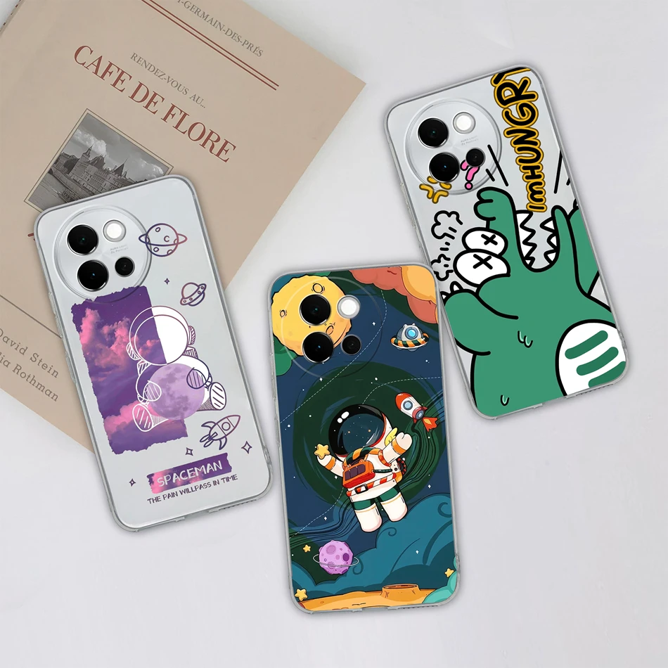 For Vivo V40 Lite 5G Global Phone Case Leisure Butterfly Soft Clear Slim Silicone Anti Drop Back Cover For Vivo V40Lite Bumper - imagen 3