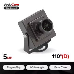 Cámara USB OV5648 5MP Gran Angular M12 – Carcasa Metálica