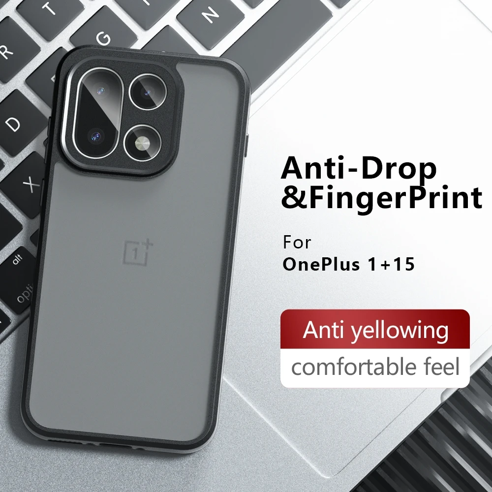 Para OnePlus 15 Funda OnePlus 15 Funda Coque mate transparente PC a prueba de golpes TPU borde transparente Funda de teléfono OnePlus 15 - imagen 2