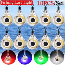 Señuelo de pesca LED nocturno subacuático con batería Mini ojo