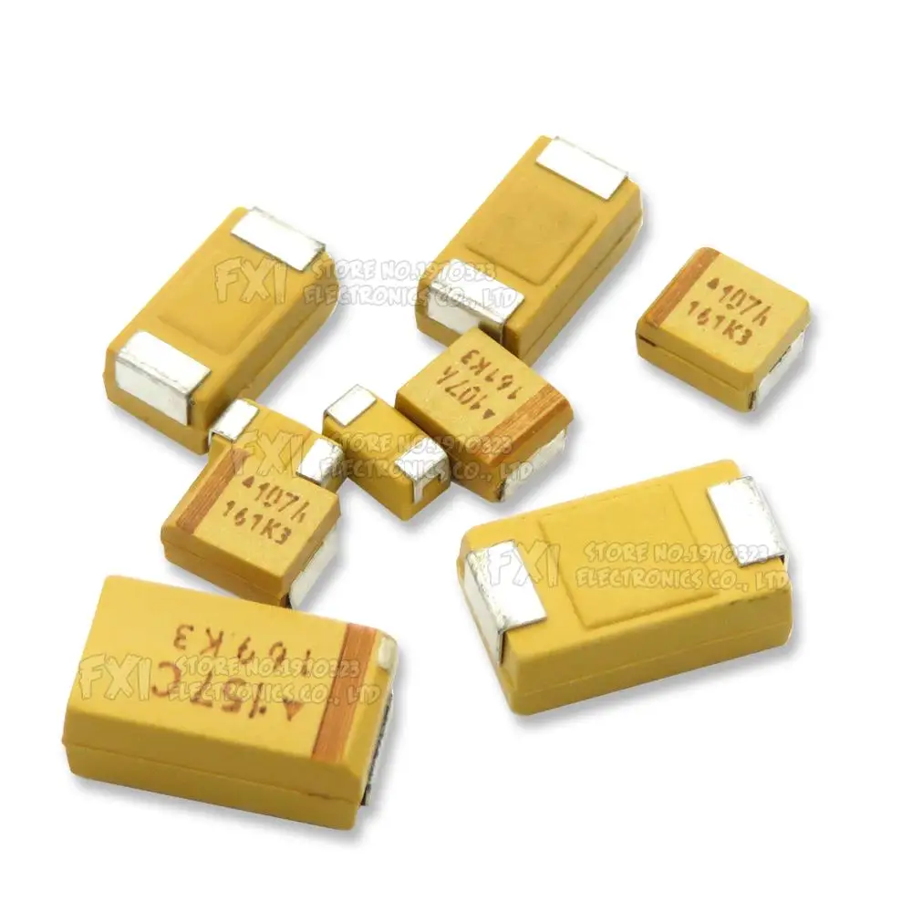 10 Uds A B C D caja condensador de tantalio 6V 10V 16V 25V 35V 50V 0,1 UF 1uf 2,2 UF 4,7 UF 10UF 22UF 33UF 47UF 100UF 220uF 330UF - imagen 5