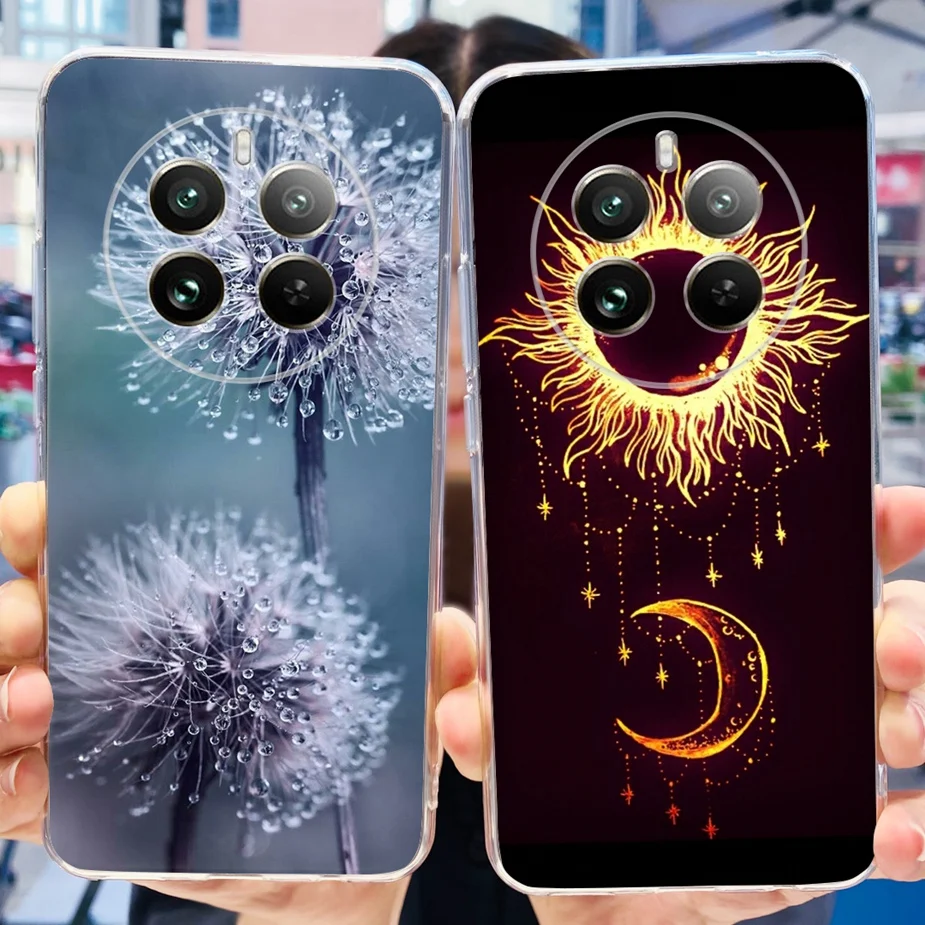 Para Realme 12 Pro Plus funda nueva moda cubierta pintada silicona transparente suave TPU funda de teléfono para Realme 12 Plus Realme12 Pro + Shell - imagen 3