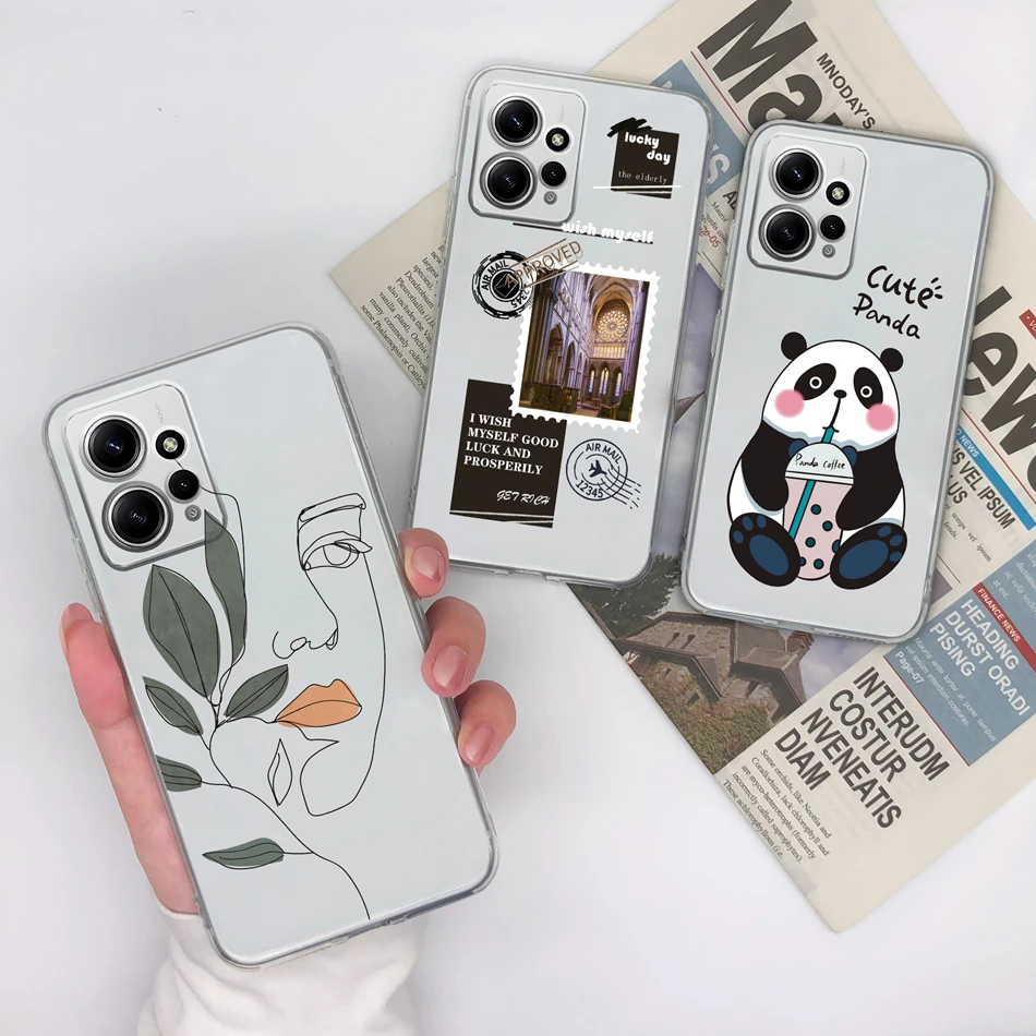 Para Redmi Note 12 12S 4G 5G funda de teléfono estilo único silicona suave transparente a prueba de golpes contraportada para Xiaomi Redmi Note12 12 S - imagen 2