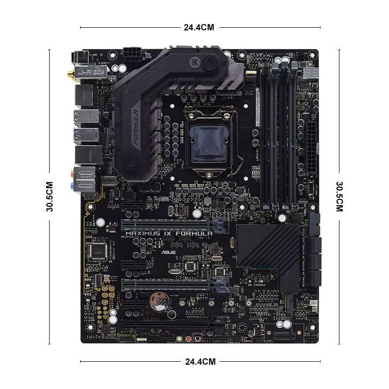 Placa base ASUS ROG MAXIMUS IX FORMULA LGA 1151 compatible con i5-6500 7600K i7-6700K 7700K CPU Intel Z270 4xDDR4 4133MHz 2xM.2 VGA - imagen 2