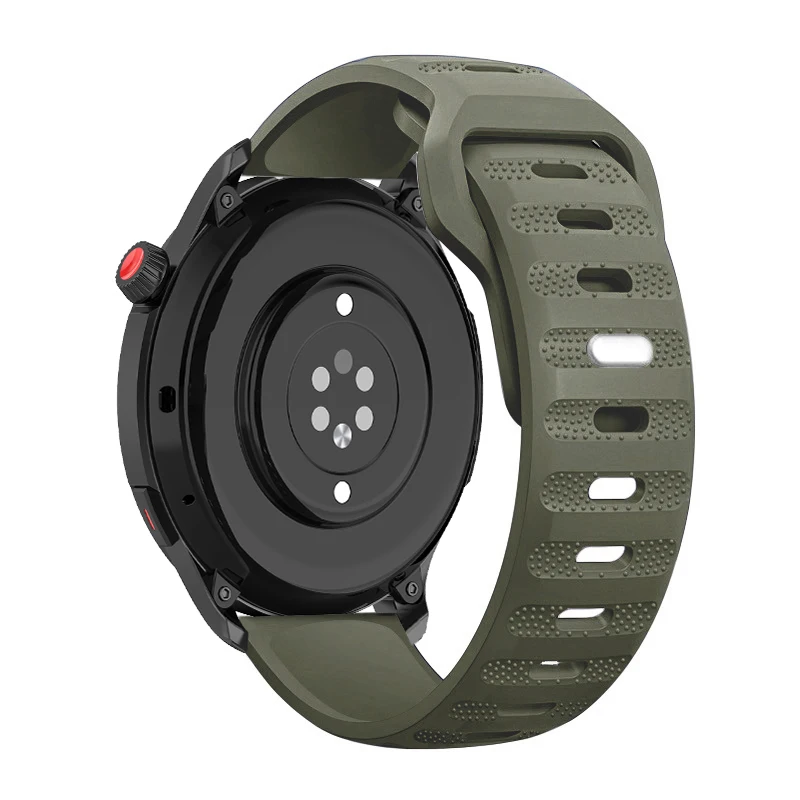 Correa deportiva de silicona transpirable para reloj Garmin Forerunner 165 Vivoactive 5 3 Venu Sq 2 245 645 Approach S12, 20mm - imagen 3