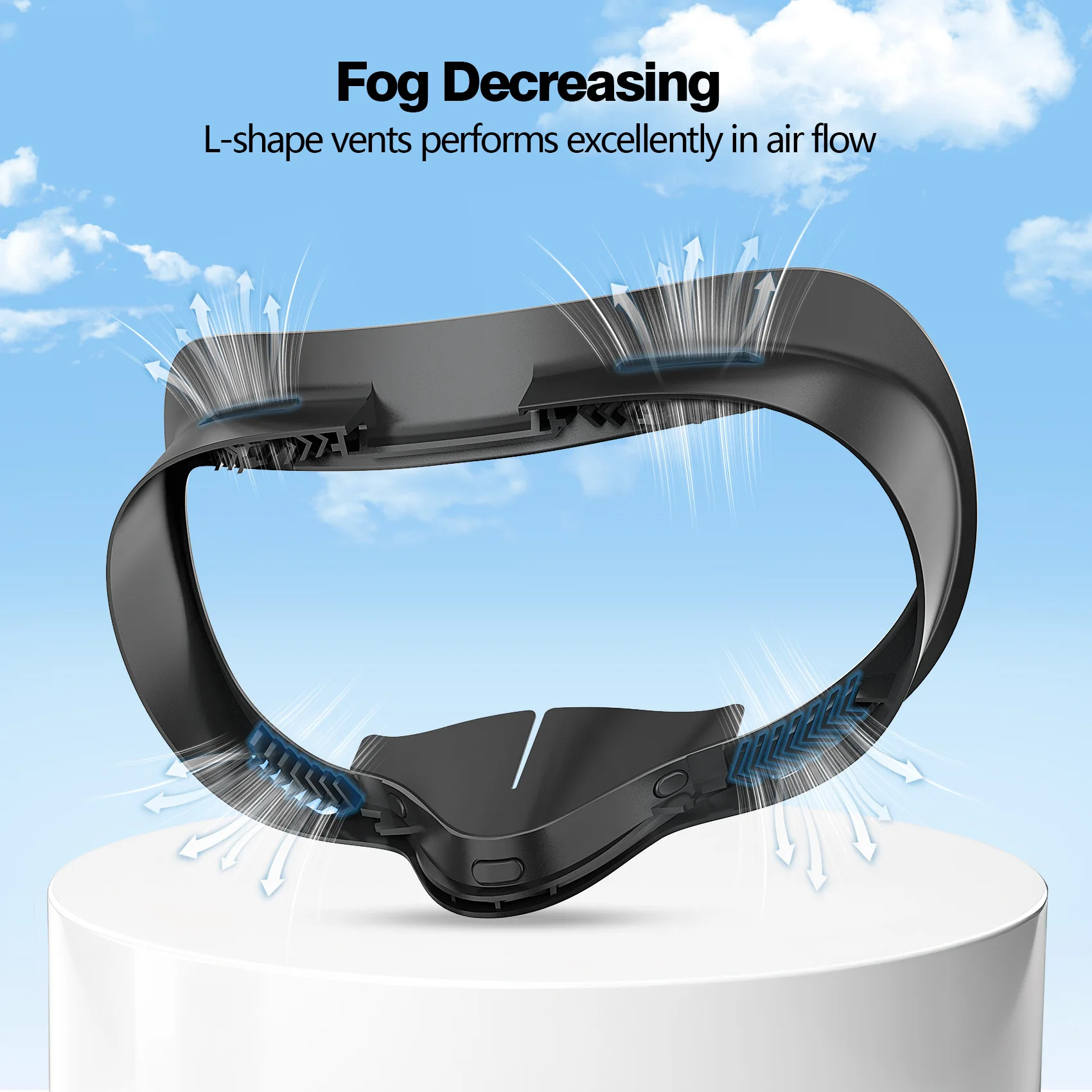 Para Meta Quest 3s interfaz Facial reemplazada almohadilla para la cara cojín cubierta protectora alfombrilla para ojos para accesorios Oculus Quest 3S - imagen 2