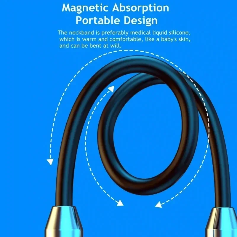 Auriculares Bluetooth inalámbricos auriculares deportivos magnéticos con banda para el cuello auriculares TWS colgantes con micrófono para Xiaomi iPhone - imagen 4