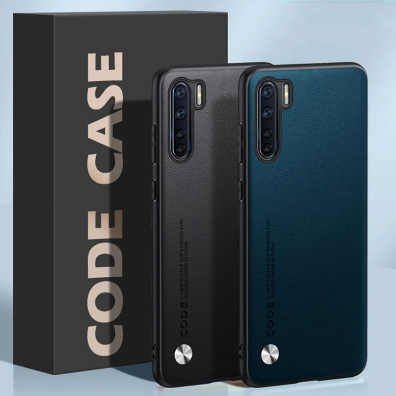 Funda de cuero PU de lujo para OPPO A91 Reno 3 4G 5G, funda trasera mate de silicona a prueba de golpes, funda protectora de teléfono para OPPO F15 Coque - imagen 4