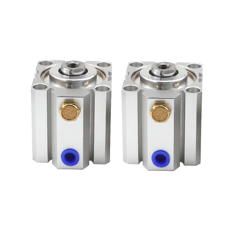 SSA20 25 32 40 50 63 Cilindro de aire neumático compacto de una sola acción Carrera de 5/10/20/30/40/50/60/70/80/90/100 mm - imagen 4