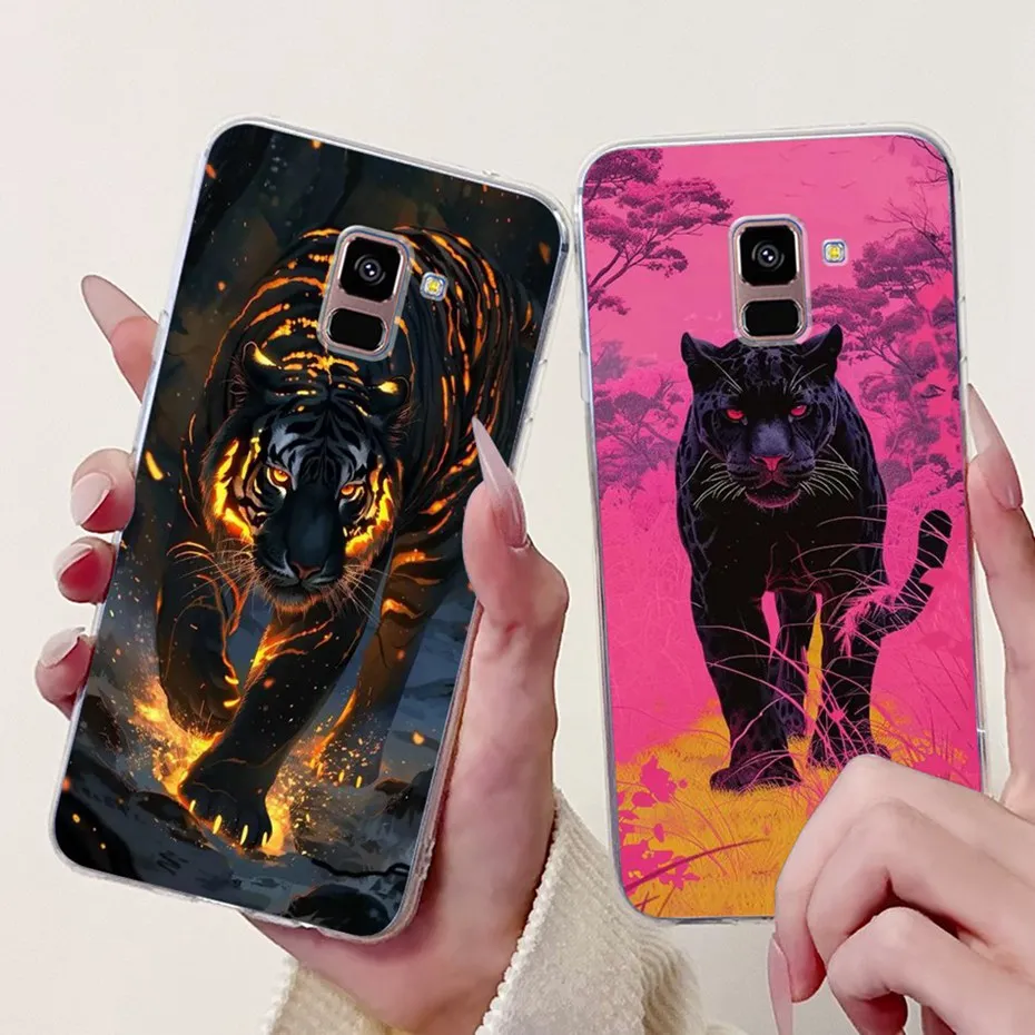 Nuevo diseño de funda de teléfono para Samsung Galaxy A8 + A8 (2018) A730F A530F, funda trasera transparente de TPU para Samsung A8 Plus, fundas de silicona suave - imagen 4
