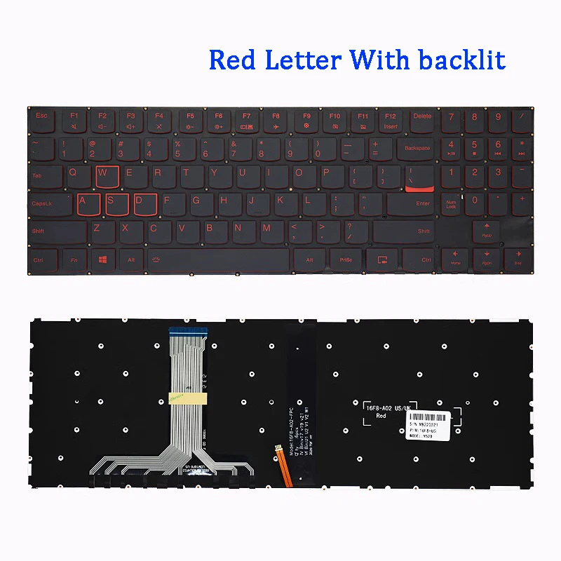 Nuevo teclado ORIGINAL para ordenador portátil LENOVO Legion Y7000 Y7000P 2019 Y530 Y540-15ICH/IRH