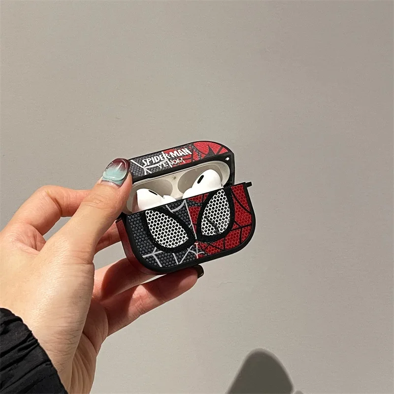 Para Airpods 4 funda 2024, Disney Spiderman PU cuero TPU funda protectora para auriculares para Airpods Pro 3 funda - imagen 4