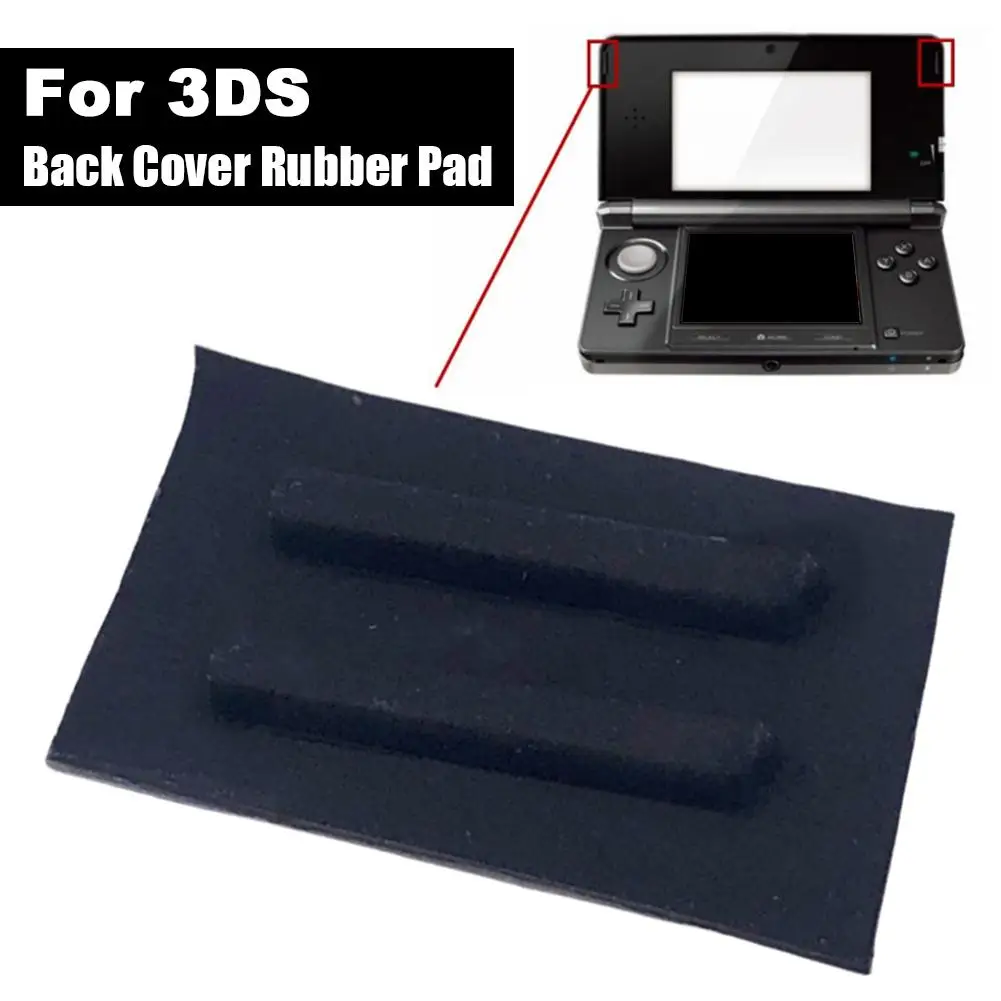 Para cubierta trasera 3DS, almohadilla de goma, cubierta inferior, tapón de goma para consola de juegos 3DS, tapón de goma, cubierta trasera, almohadilla de goma - imagen 2