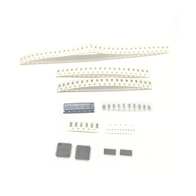 110 uds/kit SMT SMD componente tablero de práctica de soldadura Kit DIY Transistor QFN44 diodo de resitor para iniciar el aprendizaje de electrones - imagen 4