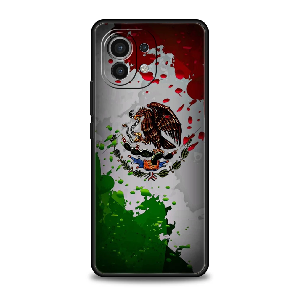 Funda de teléfono para Xiaomi 15 14 13 12 Lite 14T 13T 12T Pro Poco X7 X6 X5 X4 X3 NFC F7 Ultra F6 Pro funda suave bandera nacional de México - imagen 2
