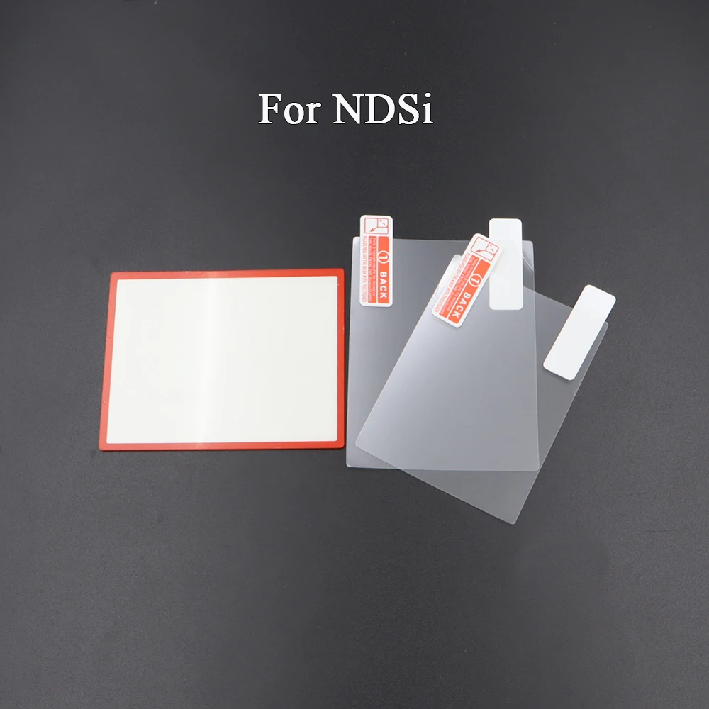 1 Juego para NDSi XL LL cubierta de lente de pantalla LCD superior y película protectora de pantalla para consola de juegos NDSi piezas de Panel Protector superior - imagen 4