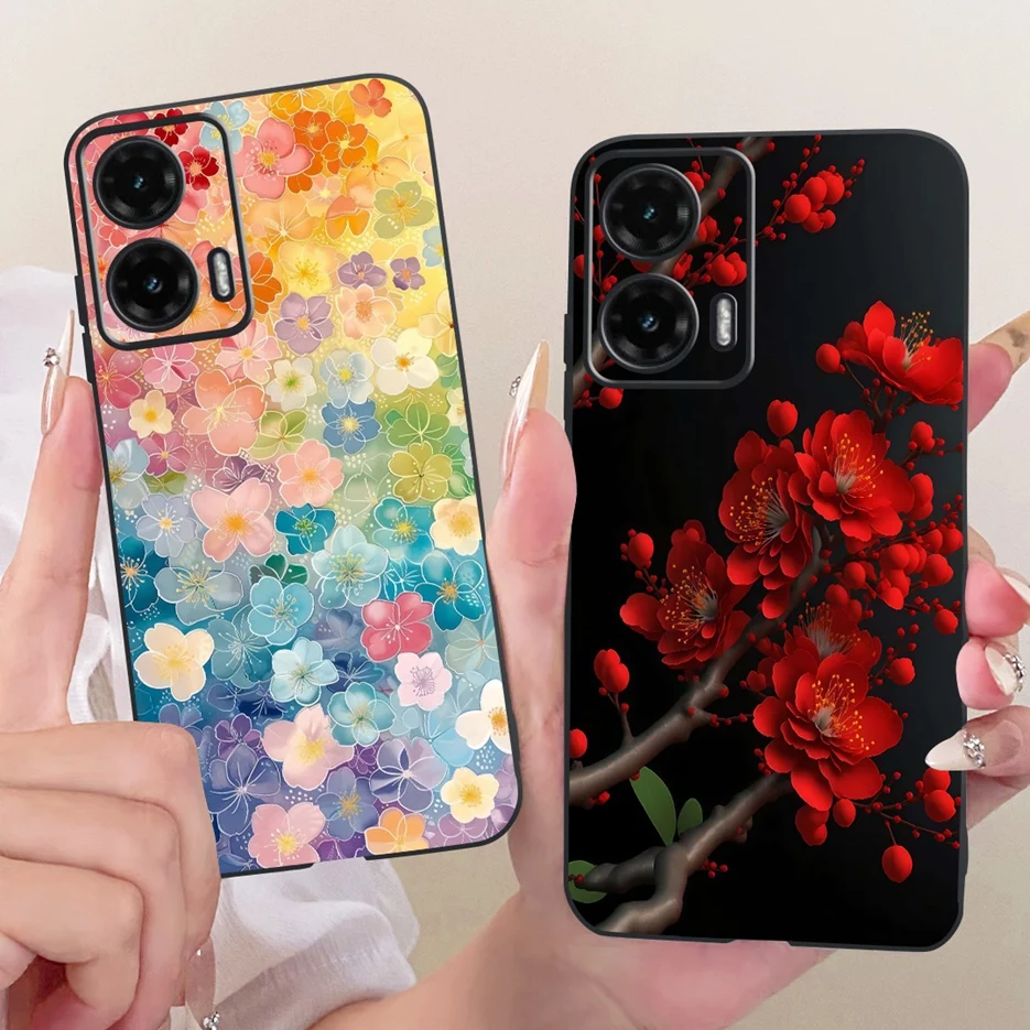 Para Motorola Moto G35 funda Moto G55 G85 lindo León moda cubierta pintada funda de silicona suave para Motorola G85 G 35 55 MotoG85 bolsas - imagen 4