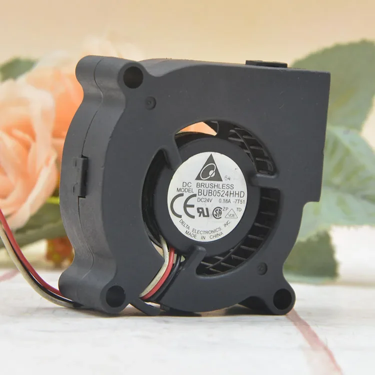 Ventilador de proyector DC 24V para Delta original 5015 BUB0524HHD 50X50X20MM 24V 0.18A ventilador turbo de tres cables - imagen 3