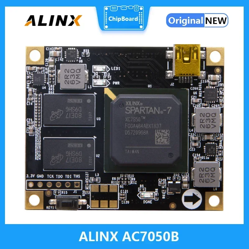 ALINX SoM AC7050B: Xilinx Spartan-7 XC7S50 Sistema de Grado Industrial en Módulo DDR3Alinx