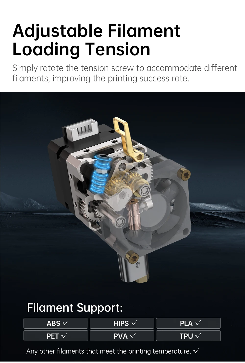 BIQU extrusora directa H2 V2S Lite doble engranaje  mayor flujo Hotend piezas de impresora 3D Titan  para B1  BX Ender3 Voron2.4 actualización - imagen 4