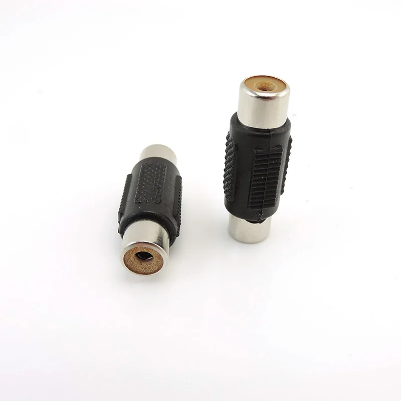 Acoplador RCA macho a macho, adaptador hembra a hembra, Cable AV, conector CCTV, Adaptador de Audio y vídeo, 2 uds. - imagen 2