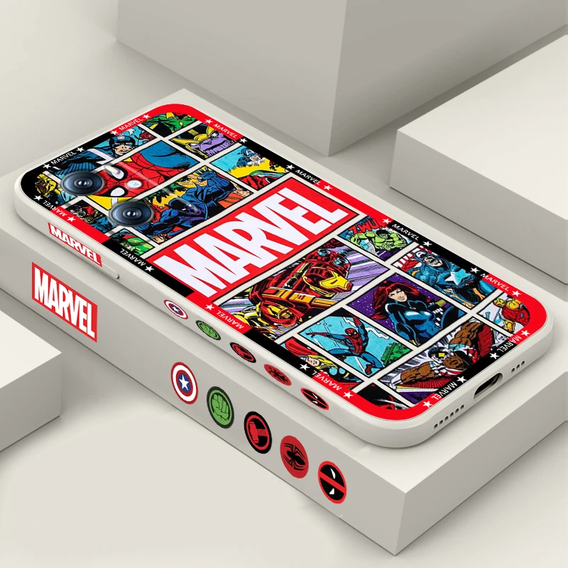 Póster Artístico de Los Vengadores de Marvel, cuerda líquida a la izquierda para OPPO Find X6, X5, X3, A98, A96, A94, A93, A77, A76, A74, A72, A57, A53, A16, 5G - imagen 4