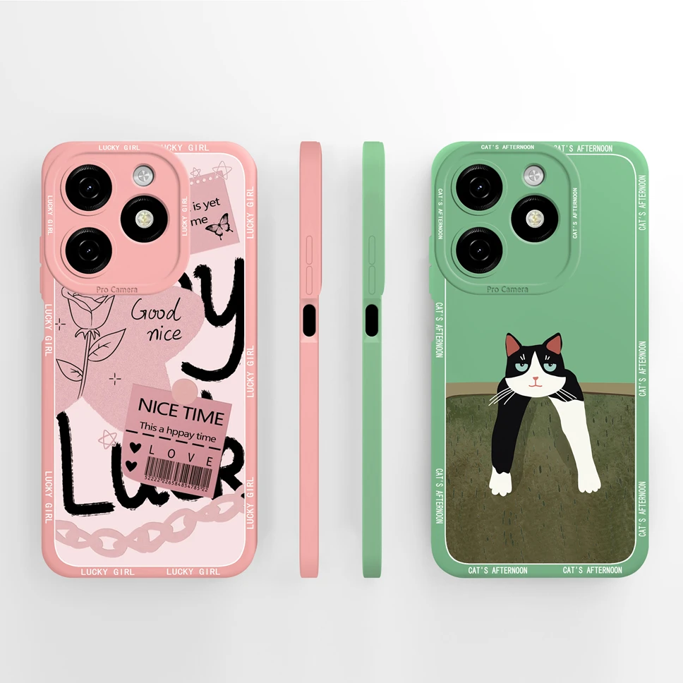 Funda de silicona líquida para Infinix Smart 8 HD Pro Plus, cubierta suave, cuadrada, bonita, astronauta, 8, 8HD, 8Pro, 8Plus - imagen 3