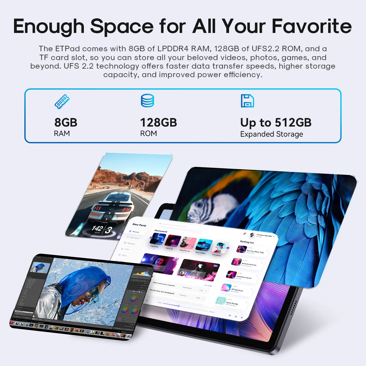 Tablet CHUWI AuPad Android 14 – Pantalla 2K FHD+ - imagen 3