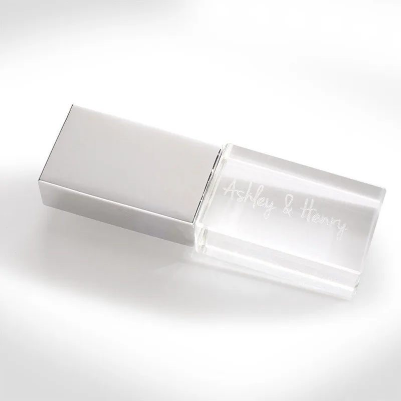 ¡Tarifa de logotipo gratis! Unidad de memoria flash usb 2,0 de cristal rosa de oro rosa elegante, nuevo, envío en 24 horas - imagen 5