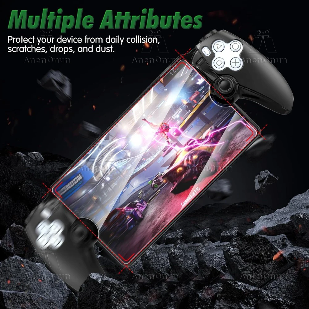 PS Portal-funda protectora de ajuste completo, 2 piezas, película de pantalla de vidrio templado HD, anticaída, antiarañazos, transparente, carcasa de cristal para PC - imagen 2