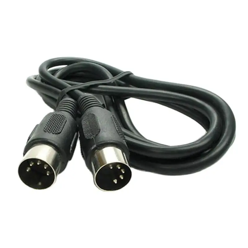 Cable Midi de 5M, 3M, 2M, 5 Din, enchufe macho a macho, Cables Midi con carcasa de conector moldeada, Compatible con Teclado de Piano