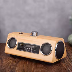 Altavoces Bluetooth de 2x3W, caja de sonido inalámbrica estéreo, altavoz portátil, 8H de reproducción, Audio, TF, USB, AUX, Radio FM para exteriores y hogar