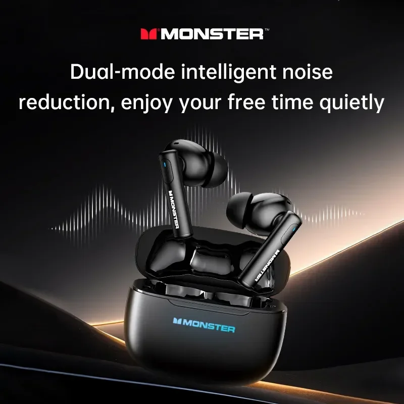 Monster XKT26 auriculares Bluetooth 5,4 TWS estéreo Hifi auriculares inalámbricos Gamer auriculares reducción de ruido auriculares deportivos 2025 nuevo - imagen 3