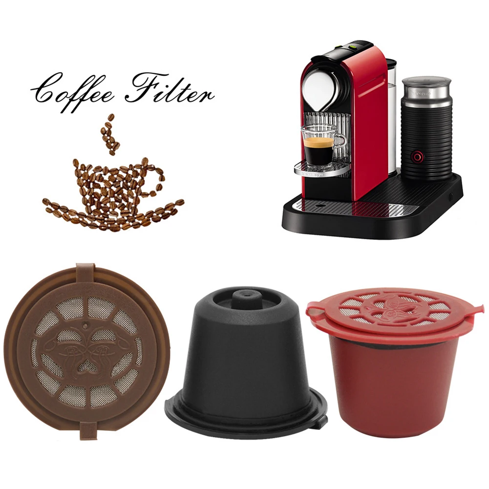 Filtros de cápsulas de café reutilizables recargables, 3 piezas, para máquina Nespresso - imagen 3