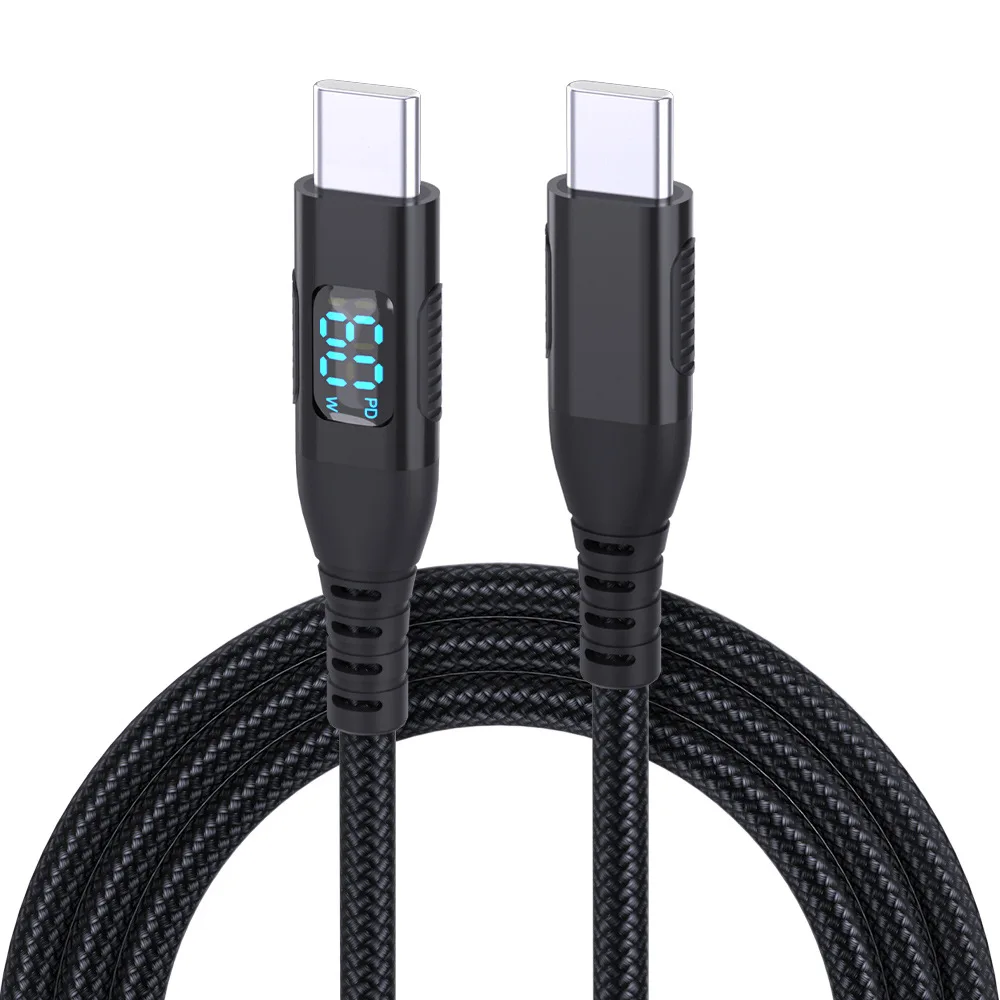 UTHAI YO7 LED digital de doble cabezal TYPE-C carga súper rápida 100W 6A adecuado para Huawei Xiaomi PD cable cargador - imagen 5