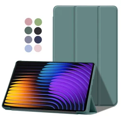 Para Xiaomi Mi Pad 7 Pad7 Pro funda de 11,2 pulgadas de cuero PU soporte plegable suave TPU trasera tableta para Xiaomi Pad 7 Pro Pad7Pro 5g cubierta