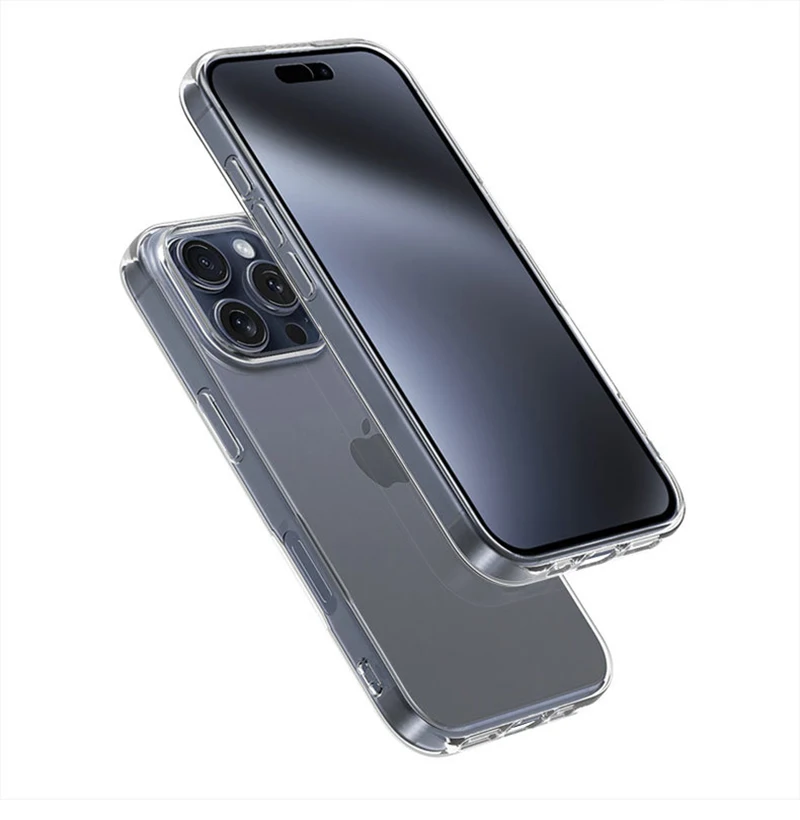 Clear Case For iPhone 16 Pro Max Soft TPU Silicon Cases For iPhone16 Pro Max 16 Plus Transparent Back Cover Capa - imagen 3