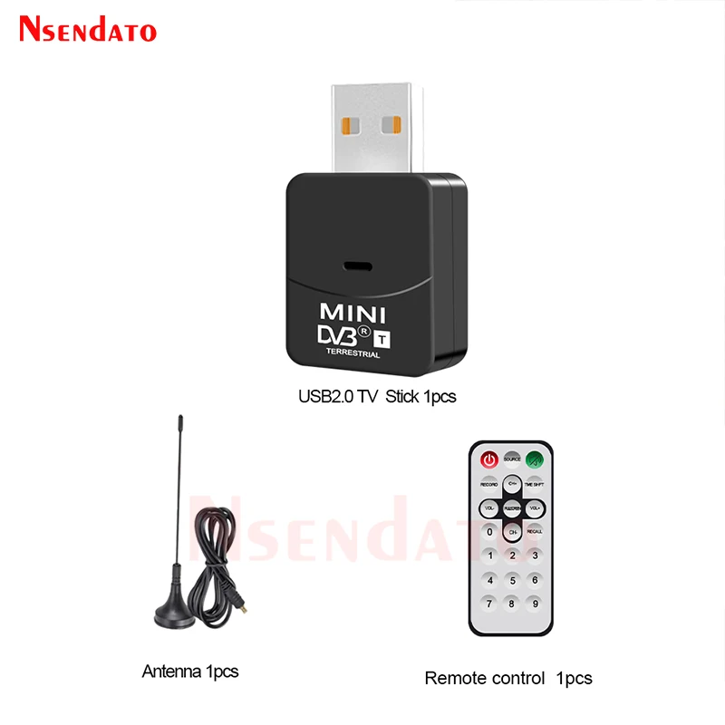 Receptor de sintonizador de TV Digital terrestre, Dongle con Antena Digital para Windows, PC, portátil, HDTV, HDTV, Mini USB 2,0 DVB T DVB-T - imagen 5