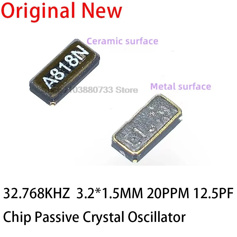 10 unids/lote 3215 32.768KHz 32.768K Hz 32.768 Khz SMD oscilador de cristal pasivo ± 20ppm 12,5Pf FC-135 2 pines