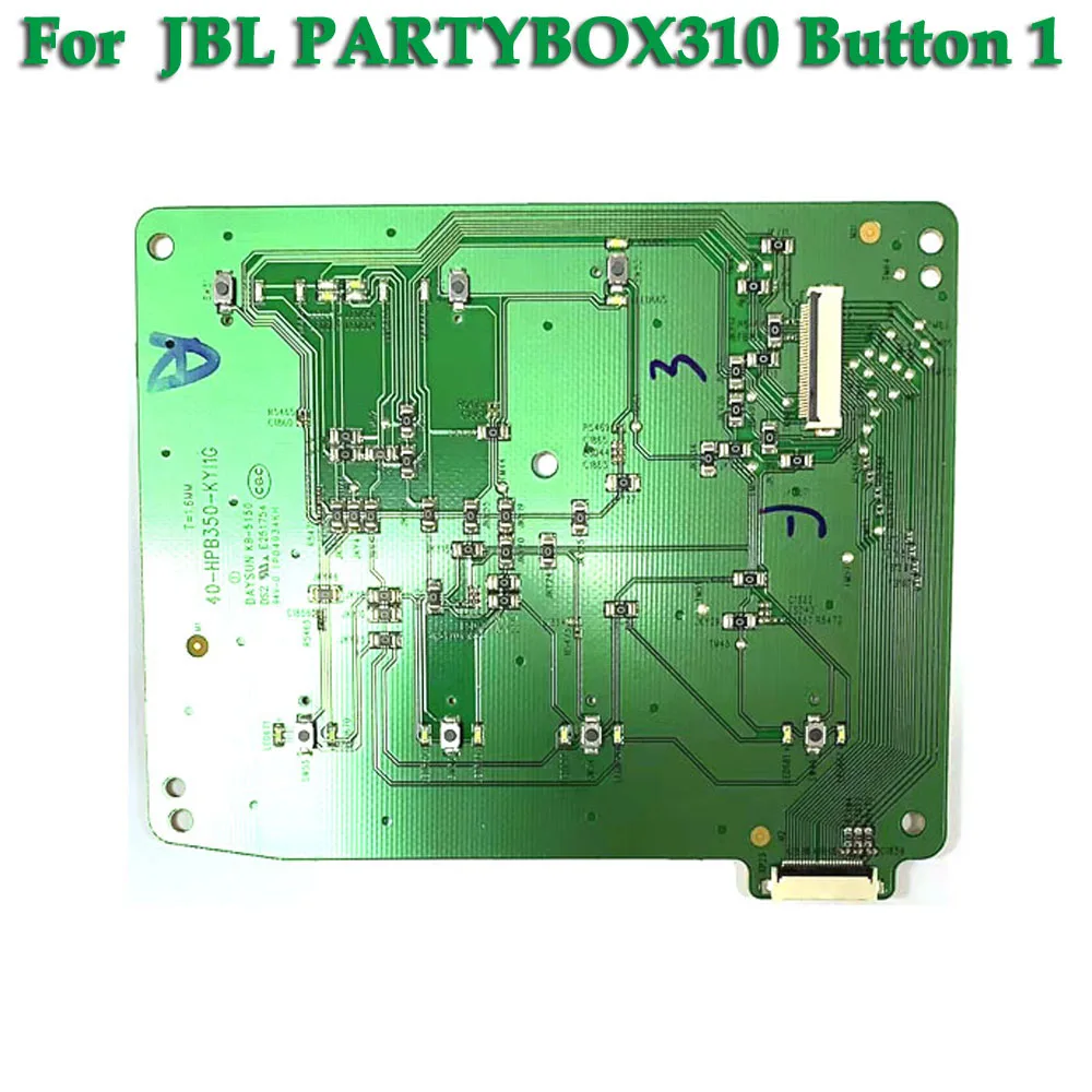 Conector de placa base para Altavoz Bluetooth JBL PARTYBOX310, 1 botón, 2 botones, 1 piezas