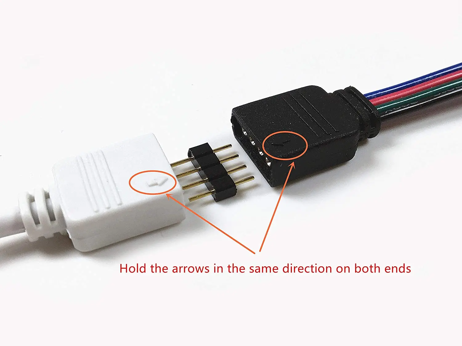 Cable Extensión LED RGB Macho a Hembra para Tiras LED - imagen 4