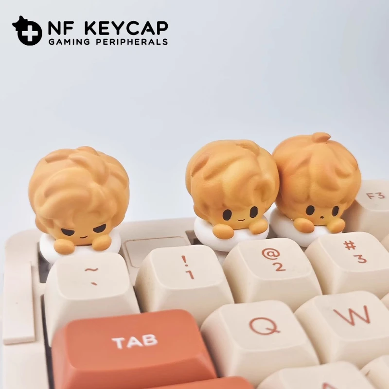 Teclas de la serie Love and Deep Space Biscuit para mujer, periféricos para juegos, teclas mecánicas de resina creativas y bonitas personalizadas - imagen 2