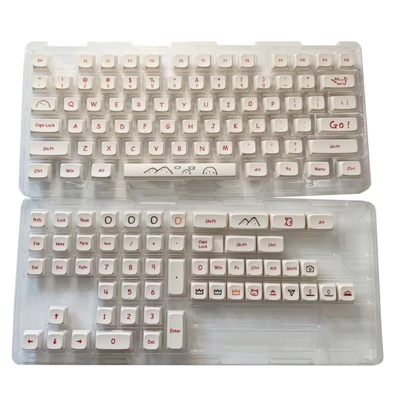 Teclas personalizadas de dibujos animados, teclas de perfil PBT XDA para Cherry MX Switch, envío directo, 129 - imagen 2