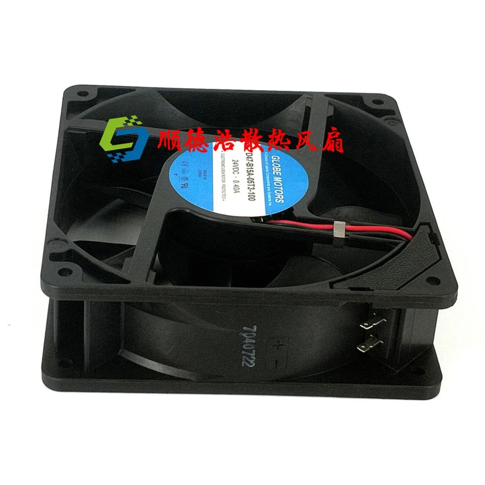 D47-B15A-05T3-100 Server Cooling Fan DC 24V 0.4A 120x120x38mm 2-wire 12CM - imagen 4
