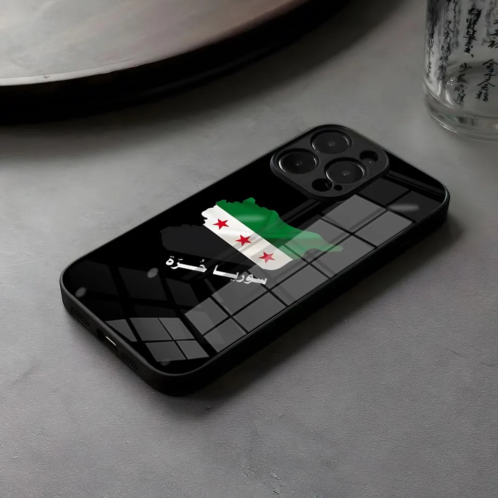 Funda de teléfono con bandera de la revolución de S-Syria para iPhone 16 15 14 13 12 Mini 11 Pro XS Max XR X SE 2022 8 7 Plus, funda trasera con marco de silicona - imagen 4