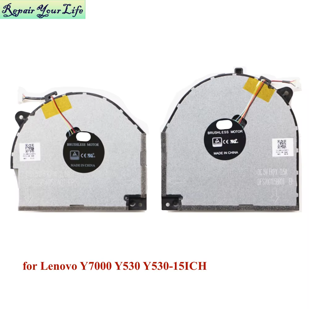 Ventilador de refrigeración de GPU para ordenador portátil, Enfriador de radiador para Lenovo Legion Y7000 Y530 Y530-15ICH DFS200105BR0T DFS200405CA0T - imagen 5