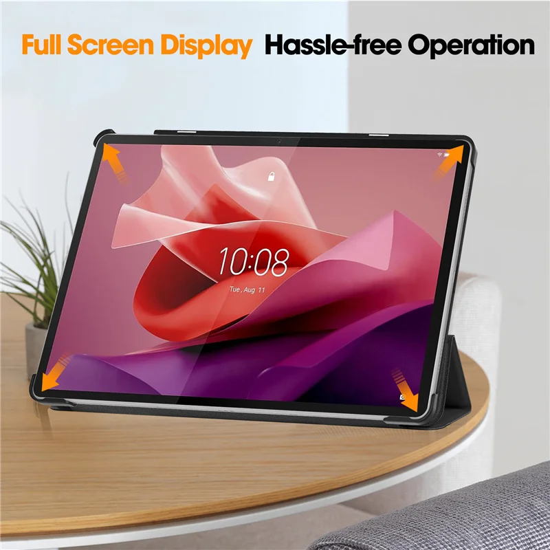 Funda magnética inteligente para Lenovo Tab P12, 12,7 pulgadas, 2023, soporte triple plegable, para Lenovo Xiaoxin Pad Pro 12 7 12,7 - imagen 4